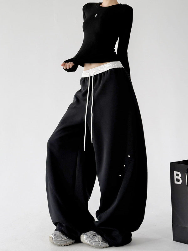 Contrast-Waist Balloon Sweatpants - CT66236 - COPPING THREADS - CT ORIGINALS