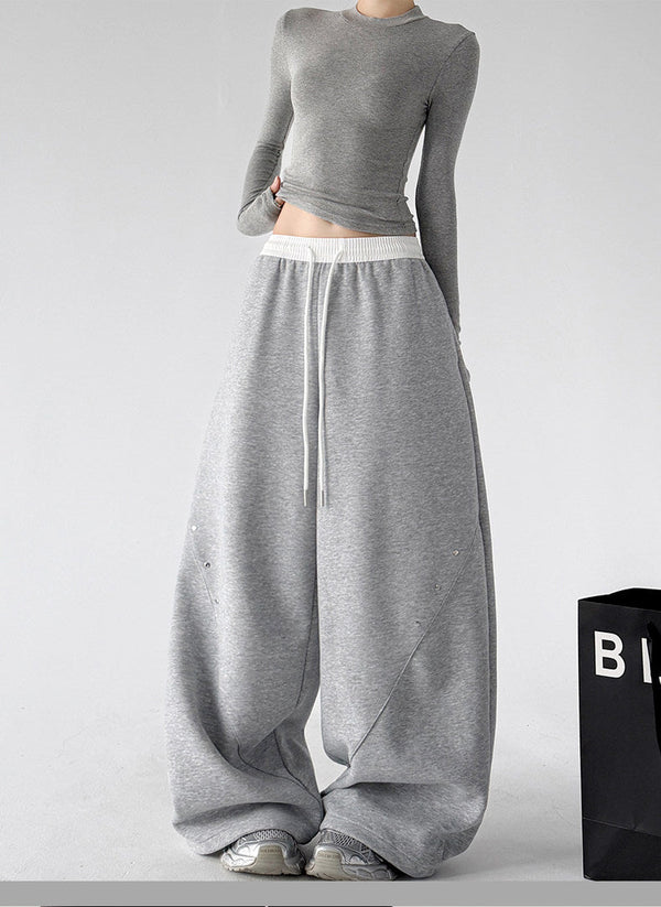 Contrast-Waist Balloon Sweatpants - CT66236 - COPPING THREADS - CT ORIGINALS