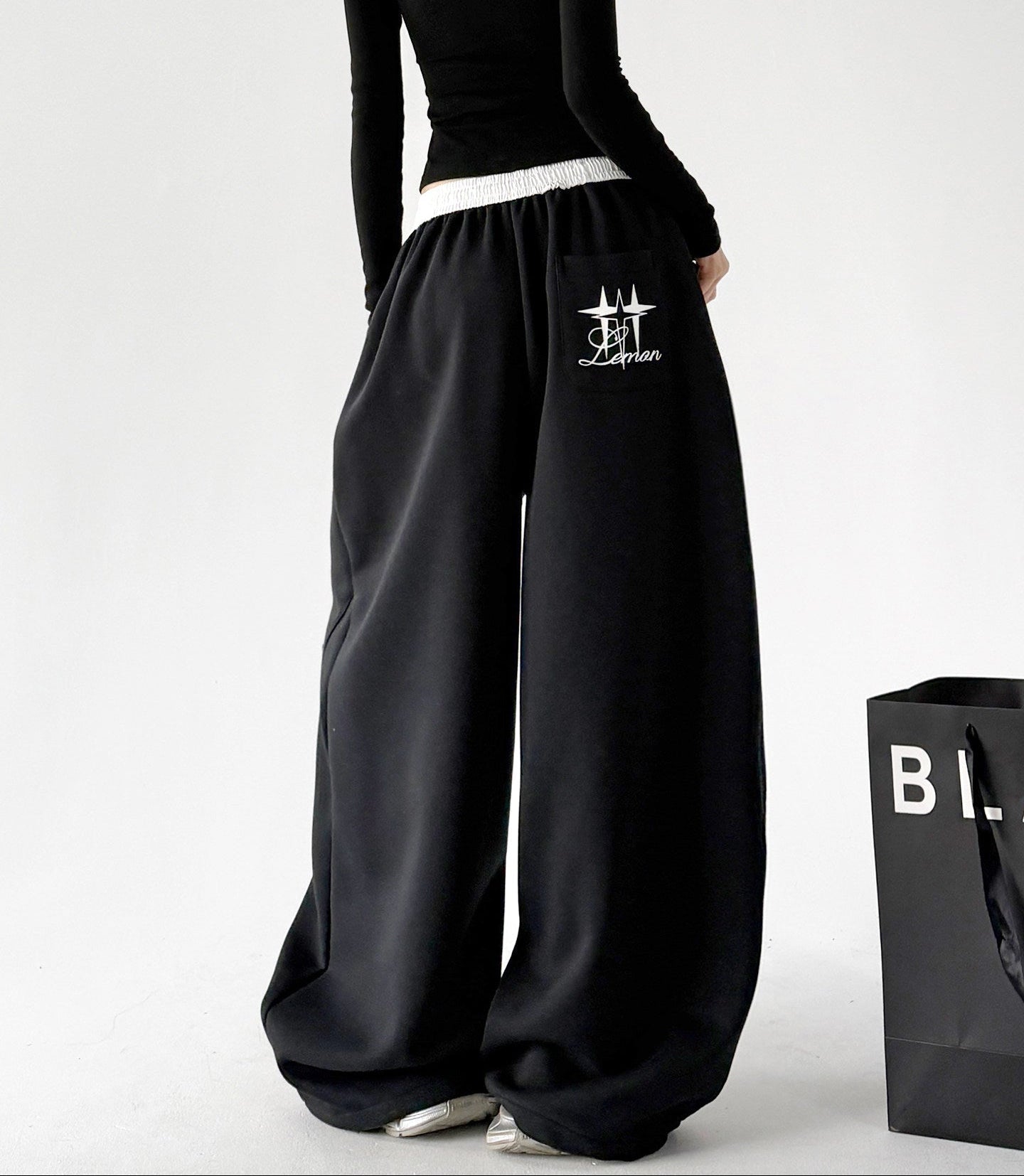 Contrast-Waist Balloon Sweatpants - CT66236 - COPPING THREADS - CT ORIGINALS