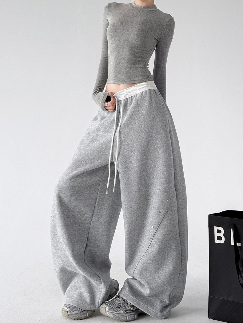 Contrast-Waist Balloon Sweatpants - CT66236 - COPPING THREADS - CT ORIGINALS