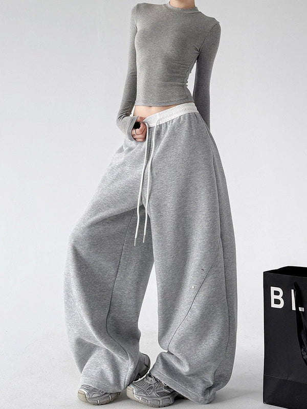 Contrast-Waist Balloon Sweatpants - CT66236 - COPPING THREADS - CT ORIGINALS