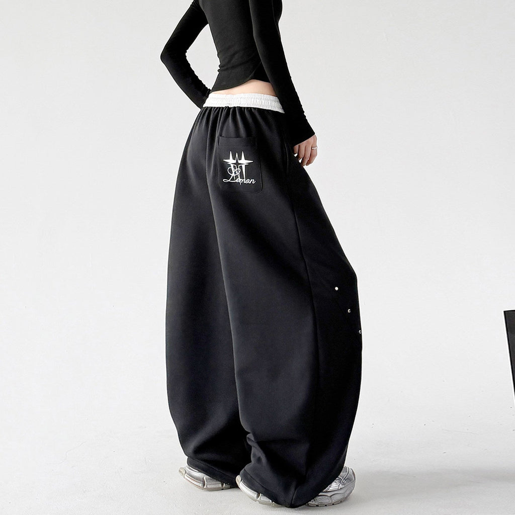 Contrast-Waist Balloon Sweatpants - CT66236 - COPPING THREADS - CT ORIGINALS
