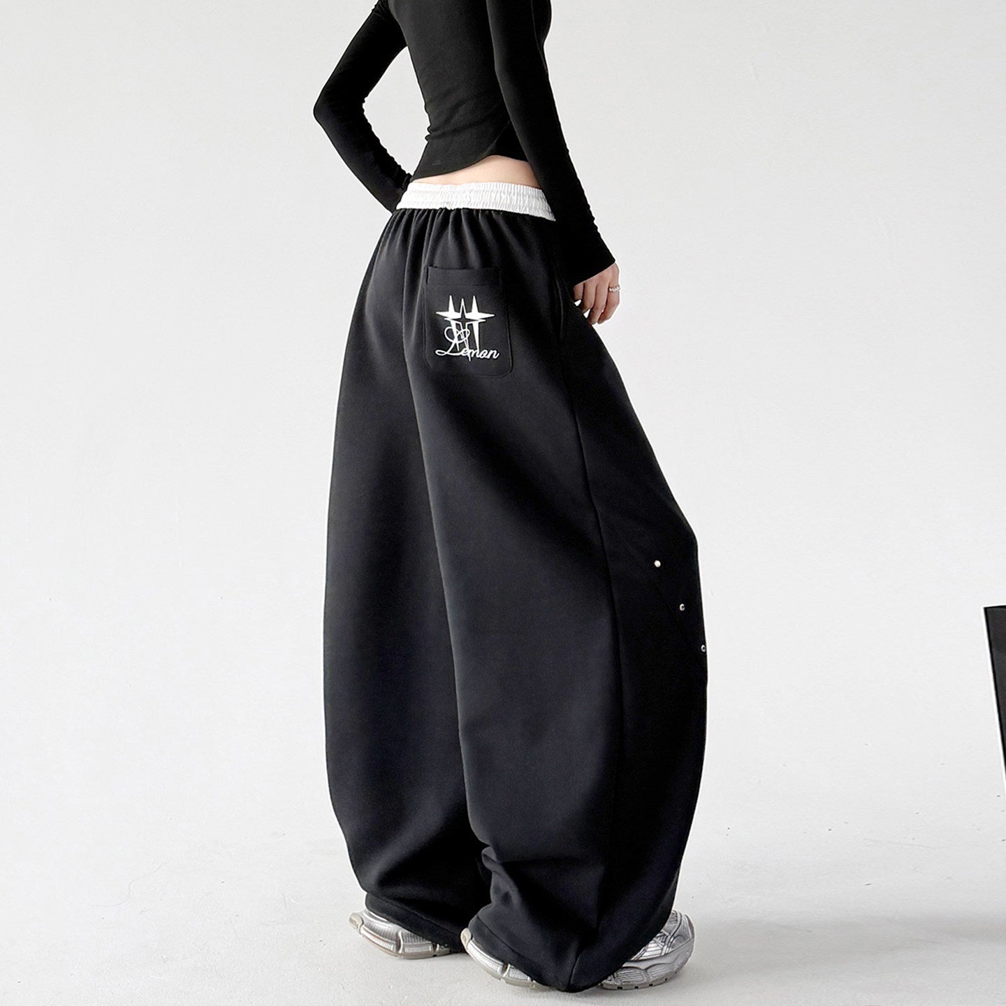 Contrast-Waist Balloon Sweatpants - CT66236 - COPPING THREADS - CT ORIGINALS