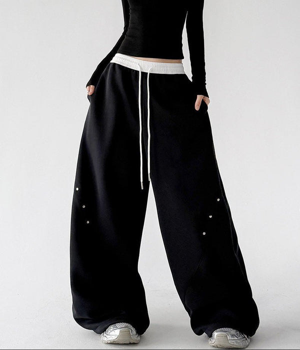 Contrast-Waist Balloon Sweatpants - CT66236 - COPPING THREADS - CT ORIGINALS