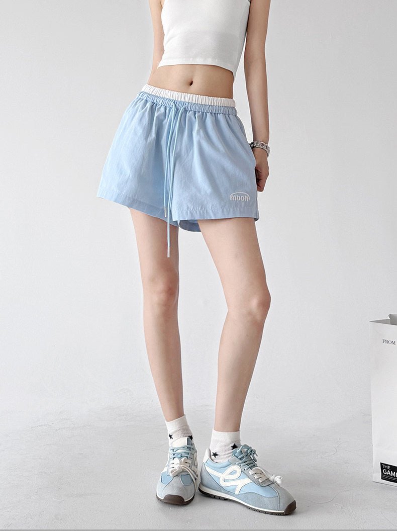 Contrast-Waist Drawstring Shorts - CT6243 - COPPING THREADS - CT ORIGINALS