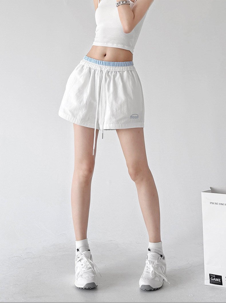 Contrast-Waist Drawstring Shorts - CT6243 - COPPING THREADS - CT ORIGINALS