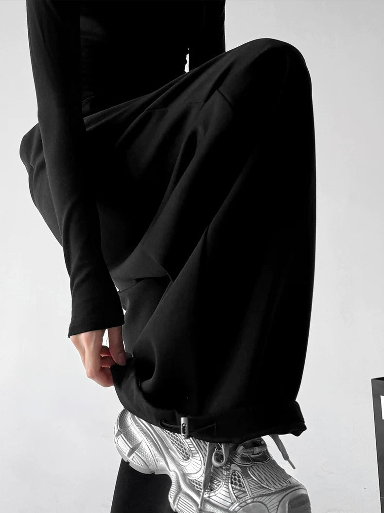 Contrast-Waist Wide-Leg Sweatpants - COPPING THREADS - CT ORIGINALS
