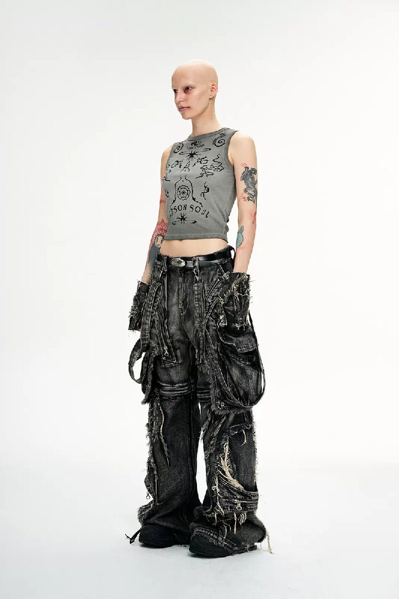 Convertible Denim Overalls - COPPING THREADS - PERSONSOUL