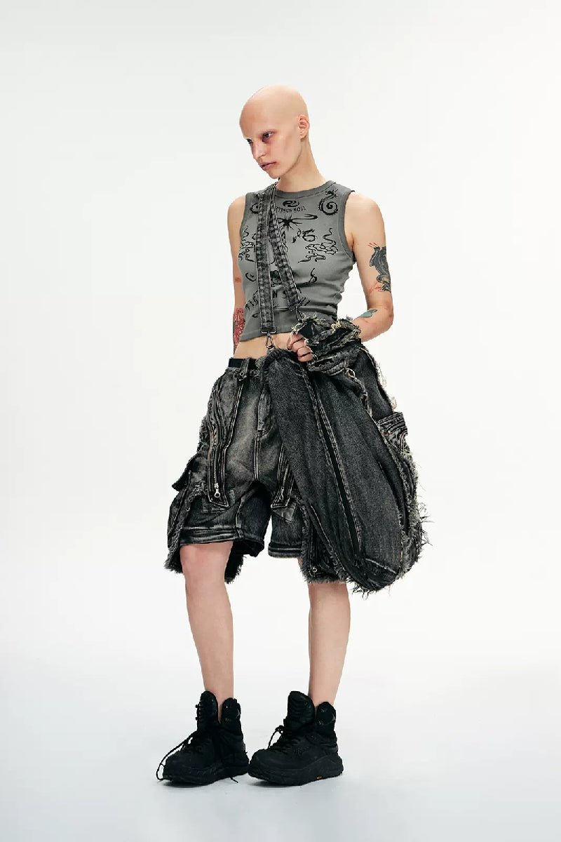 Convertible Denim Overalls - COPPING THREADS - PERSONSOUL