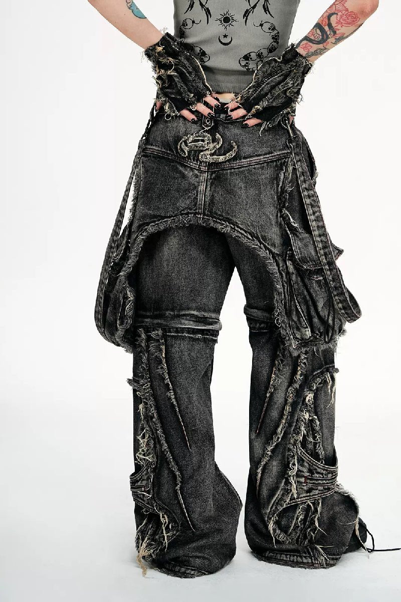 Convertible Denim Overalls - COPPING THREADS - PERSONSOUL