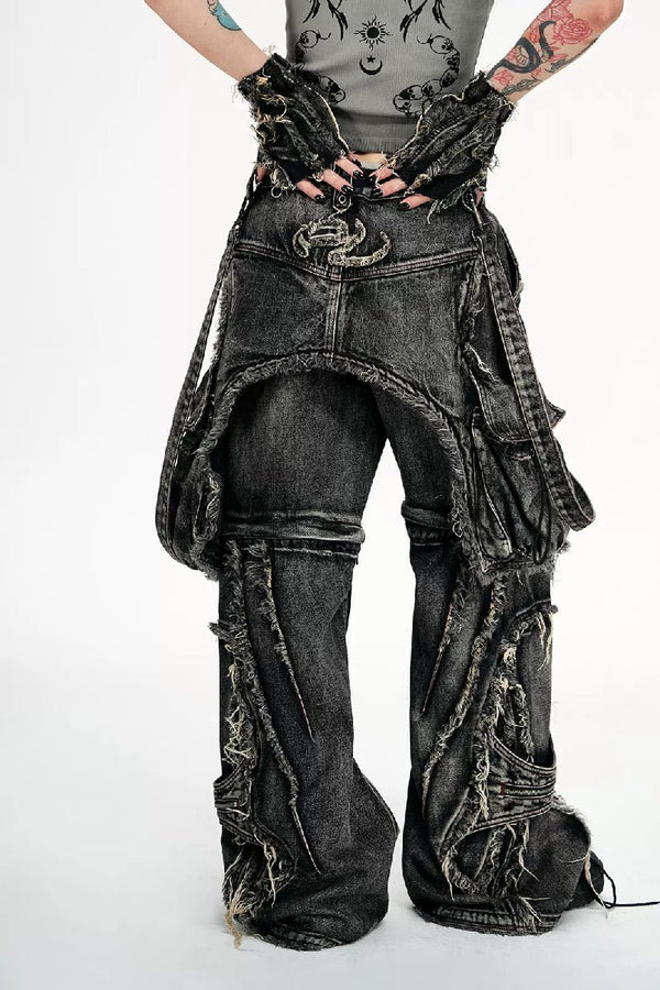Convertible Denim Overalls - COPPING THREADS - PERSONSOUL