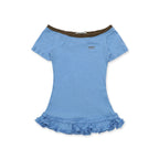 Cotton - Linen Off - Shoulder Faux Layered Tee - COPPING THREADS - MOROMORO