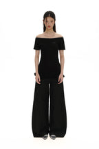 Cotton - Linen Off - Shoulder Faux Layered Tee - COPPING THREADS - MOROMORO