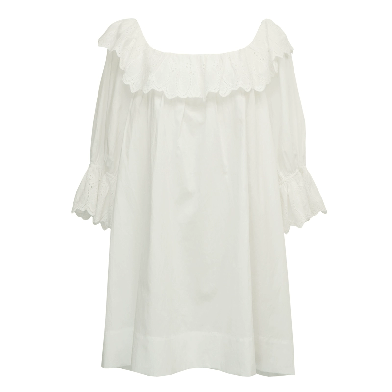 Cotton Ruffle Nightdress - COPPING THREADS - CT Dreamscape
