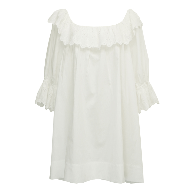 Cotton Ruffle Nightdress - COPPING THREADS - CT Dreamscape