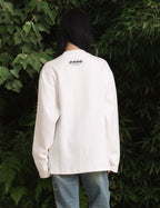 Crayon Hand - drawn Rabbit Print Heavyweight Long Sleeve Shirt - COPPING THREADS - ARTMONSTER