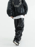 Crinkled Leather Parachute Pants - COPPING THREADS - CHICISLAND