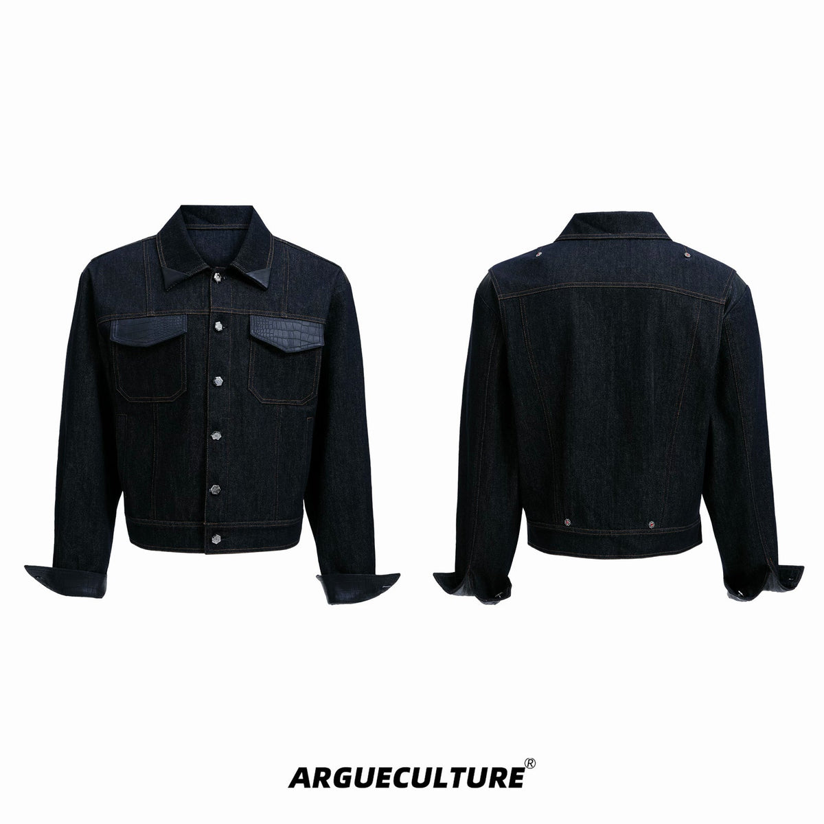 Croc-Trim Cropped Jacket and Pants Set - COPPING THREADS - Argue Culture