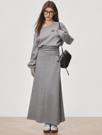 Cropped Cinched Waist Off - Shoulder Sweatshirt Suits - COPPING THREADS - WES1