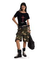 Cross Graphic Reversible Off - Shoulder Tee - COPPING THREADS - 0123Start