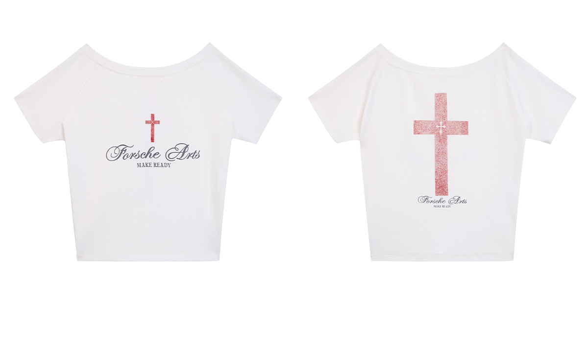 Cross Graphic Reversible Off - Shoulder Tee - COPPING THREADS - 0123Start