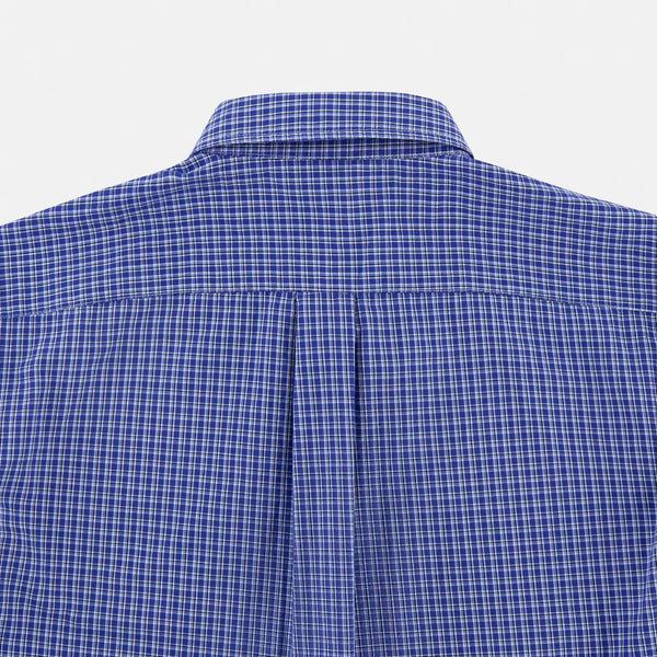 IDLT plaid shirt, blue back yoke.