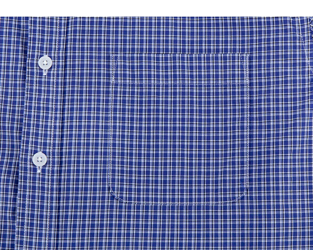 IDLT plaid shirt, blue chest pocket.