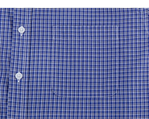 IDLT plaid shirt, blue chest pocket.