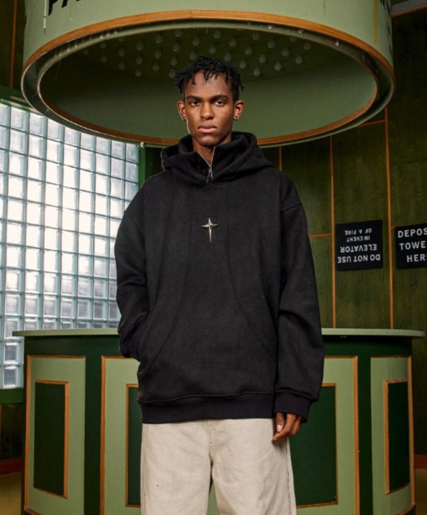 CT Heavyweight Metal Star Logo Hoodie - COPPING THREADS - CT Select 메인 이미지