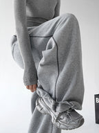 CT223 sweatpants in gray, product view 26