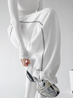 CT223 sweatpants in white, product view 34