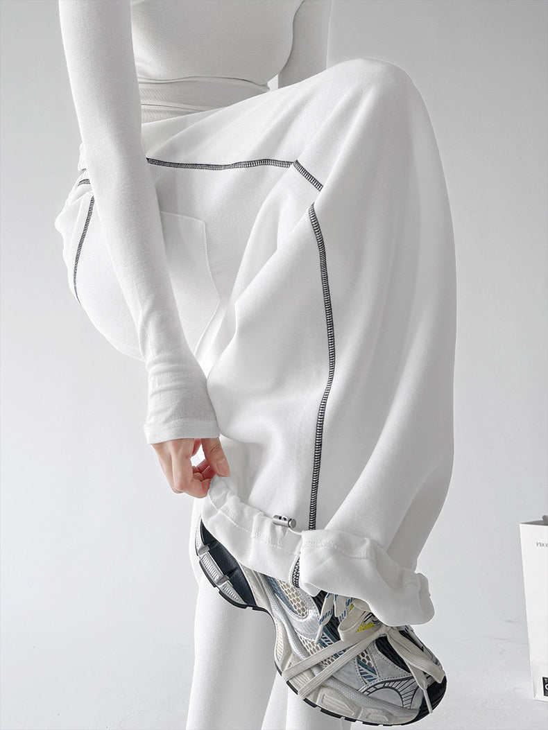 CT223 sweatpants in white, product view 34