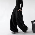 CT223 wide leg sweatpants black regular color view 01