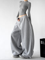 CT223 wide leg sweatpants multi detail view 09