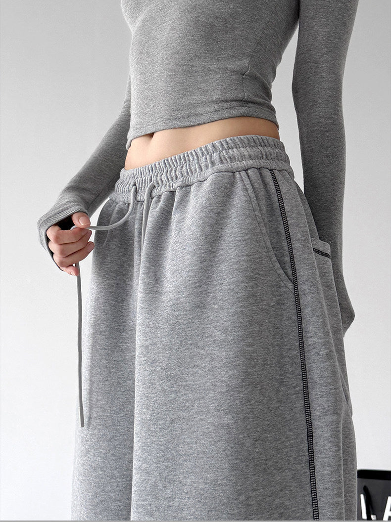 CT223 wide leg sweatpants multi detail view 14