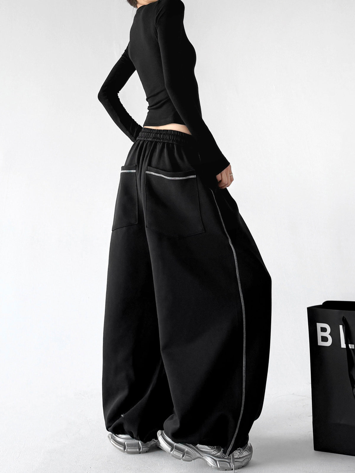 CT223 wide leg sweatpants multi product view 02