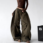 CT227 wide leg pants 橄榄gray regular color view 01