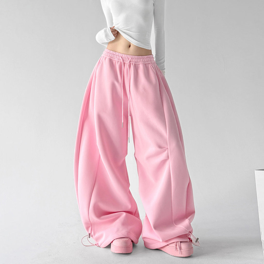 CT232 wide leg sweatpants pink regular color view 01