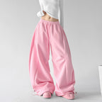 CT232 wide leg sweatpants pink regular color view 01