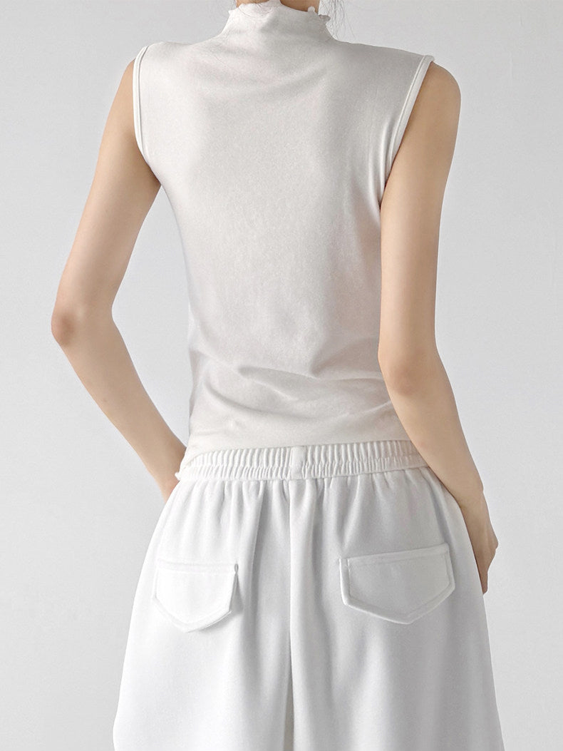 Mock-Neck Sleeveless Top - CT28992 Secondary image