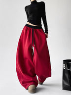 CT59908 sweatpants in red, product view 34