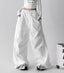 Women's cargo wide-leg pants in white, product view 5 — CT623