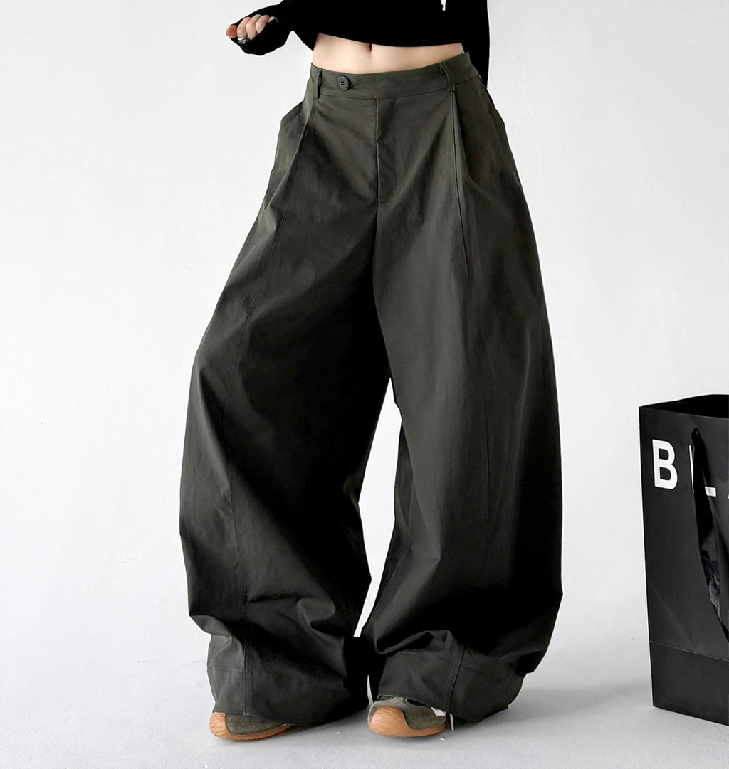 Army Green pants side