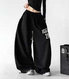 Graphic Wide-Leg Sweatpants - CT66111
