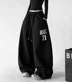 Graphic Wide-Leg Sweatpants - CT66111