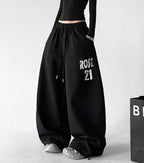 Graphic Wide-Leg Sweatpants - CT66111