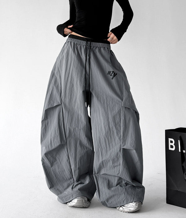 Utility-Pocket Wide-Leg Pants - CT66204 - Gray product view 1
