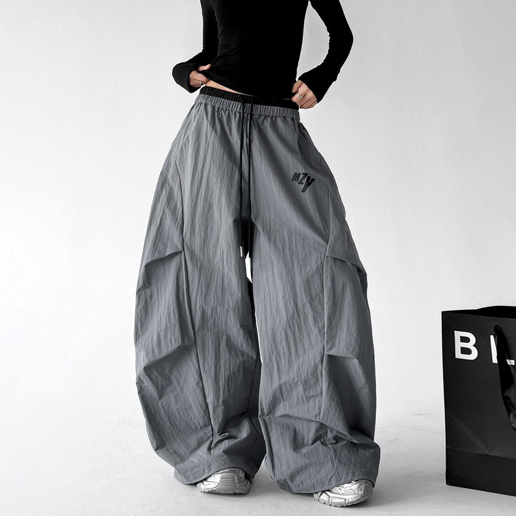 Utility-Pocket Wide-Leg Pants - CT66204 - Gray product view 6