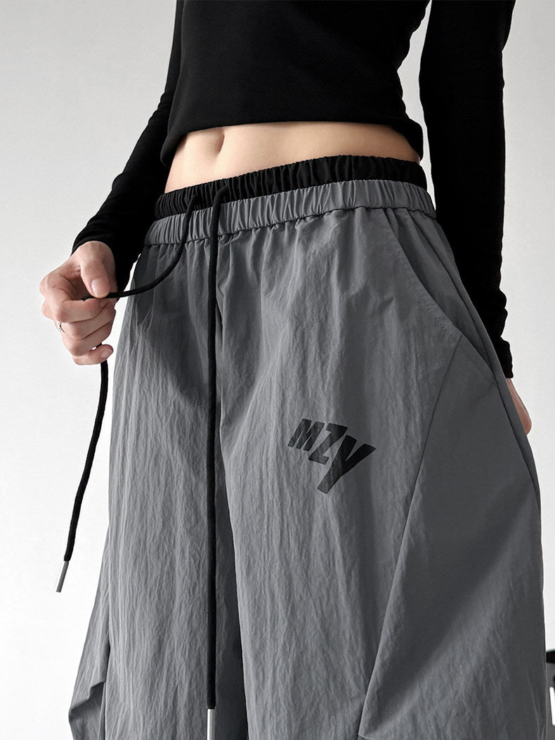 Utility-Pocket Wide-Leg Pants - CT66204 - Gray product view 7
