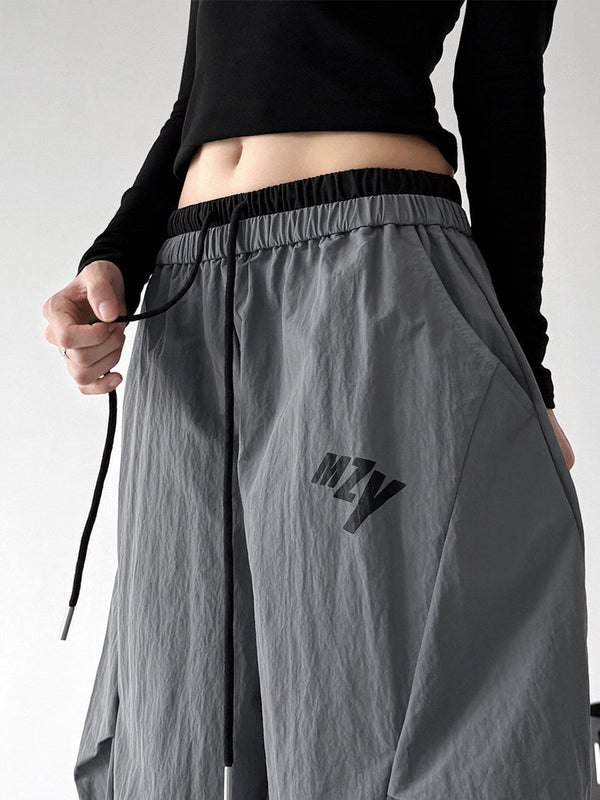 Utility-Pocket Wide-Leg Pants - CT66204 - Gray product view 7